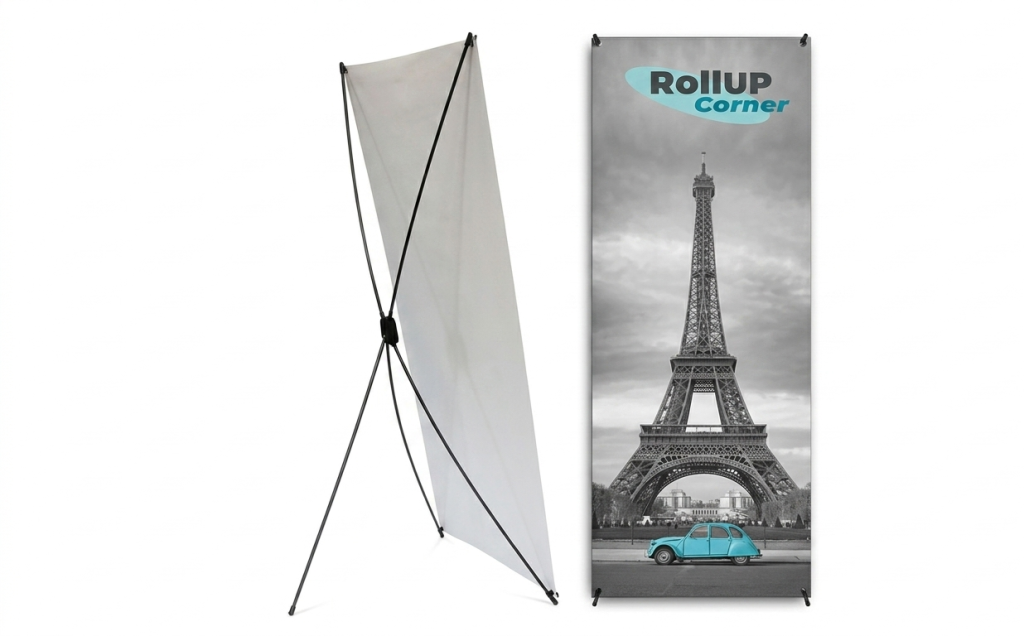 Un totem de salon de Rollup Corner