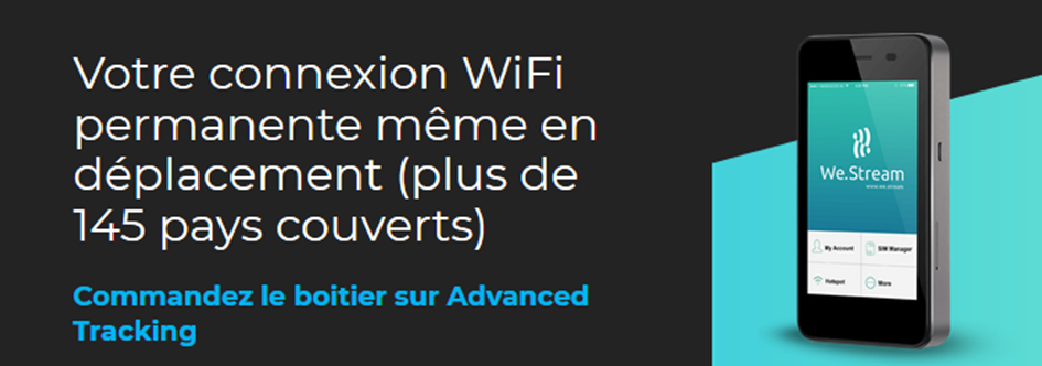 Avec We.Stream, votre Internet vous suit partout, même gratuitement !